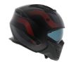 HELMET VITO JET BRUZANO MATTE BLACK +  RED 02030 Vito Bruzano fluo red side (1)